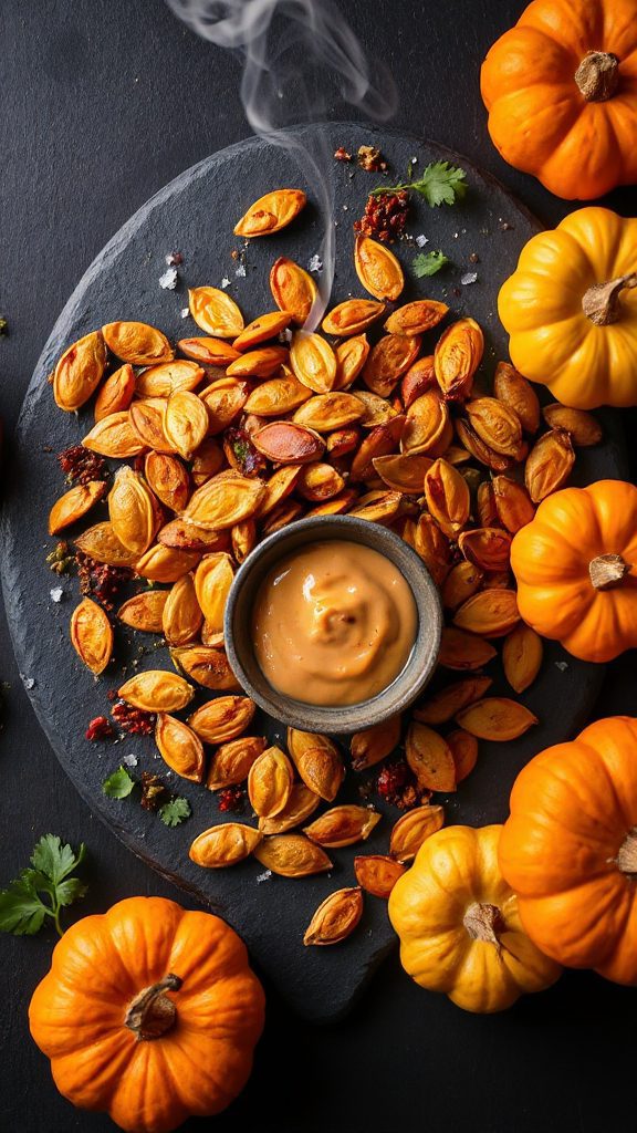 spicy roasted pumpkin seeds