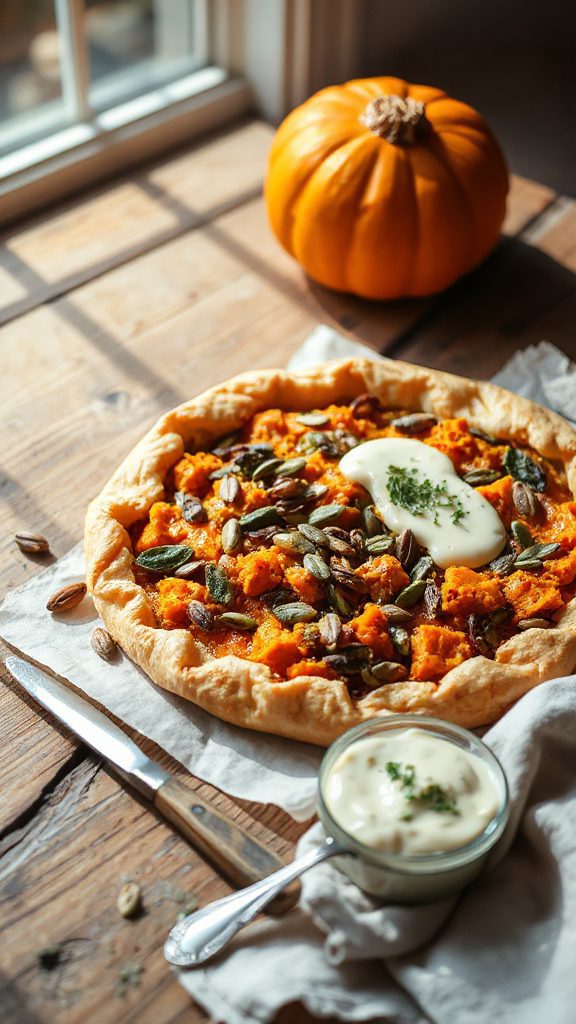 spicy tempeh pumpkin quiche