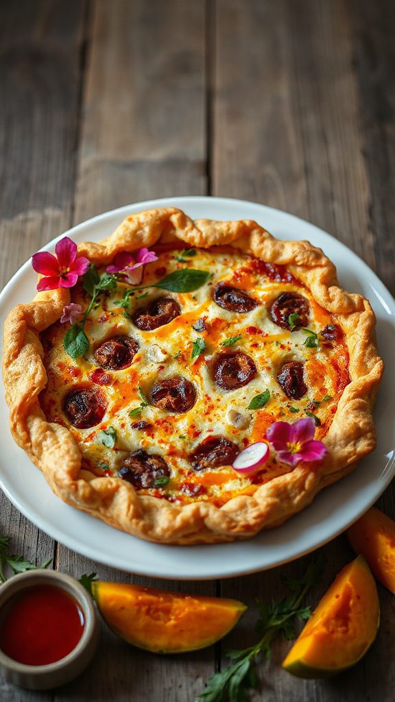 spicy tempeh rose water quiche