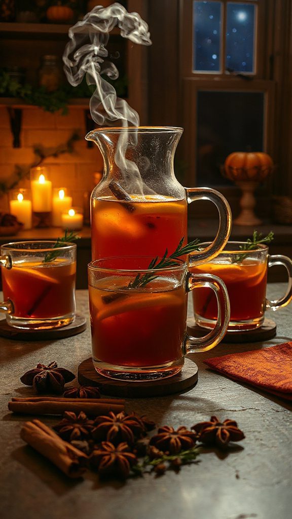 spicy warming halloween drink