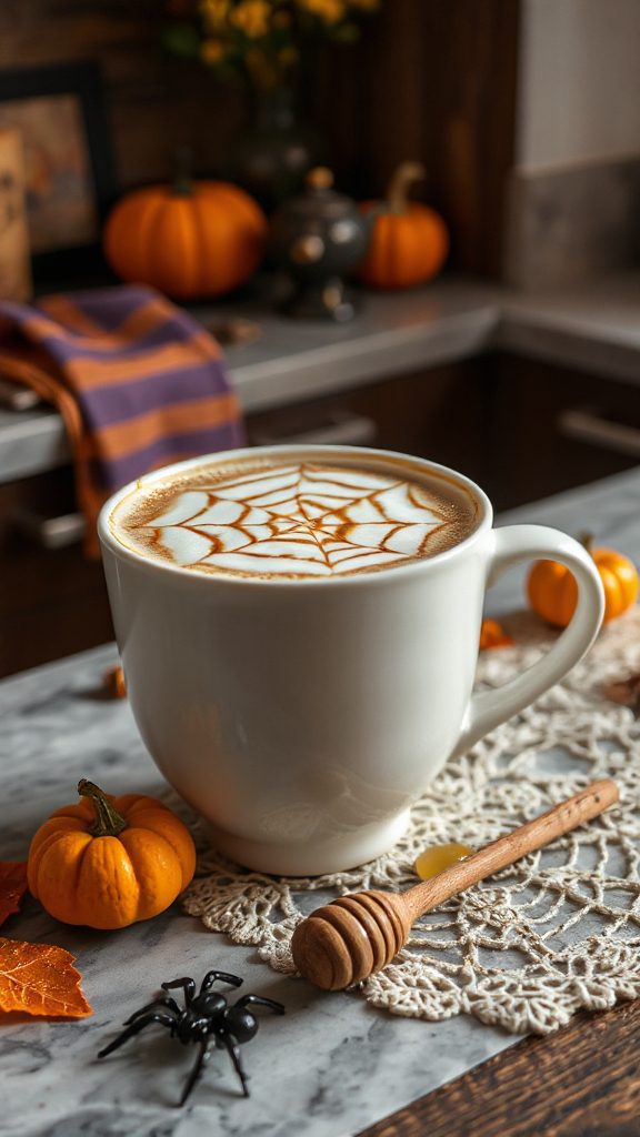 spider web cappuccino recipe