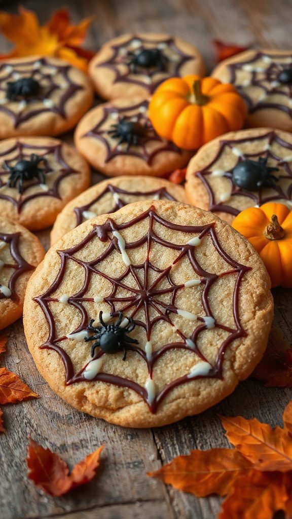 spider web cookies recipe