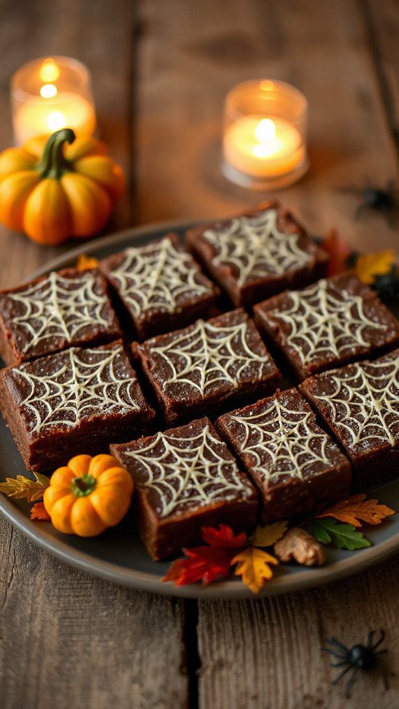 spiderweb brownie bar recipe