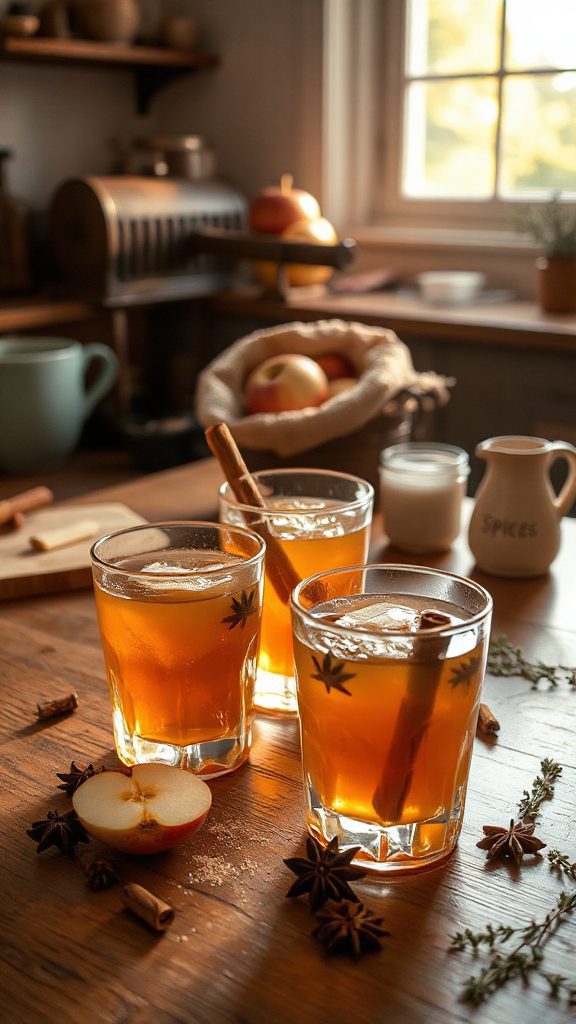 spiked apple cider cocktail