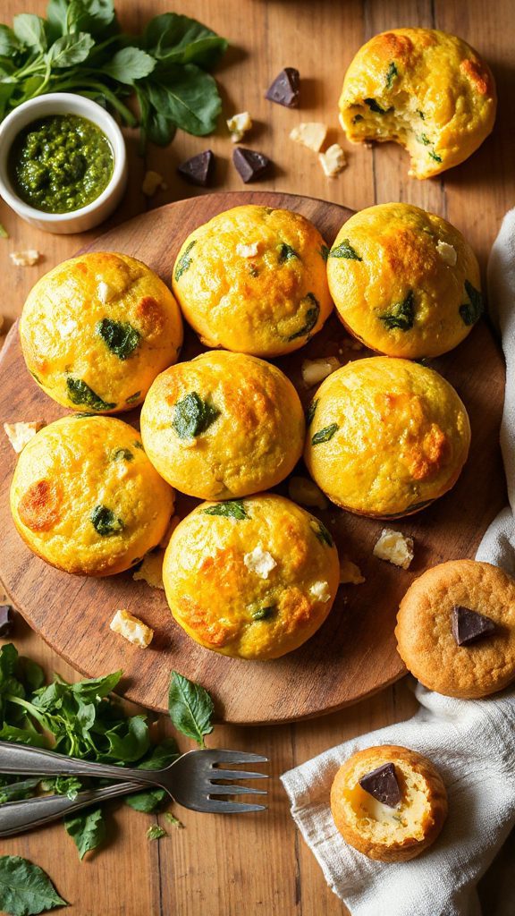 spinach and cheese muffins
