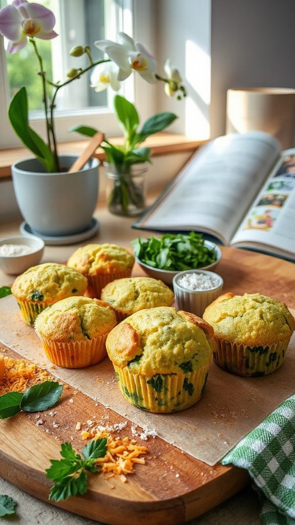 spinach cheese muffins recipe