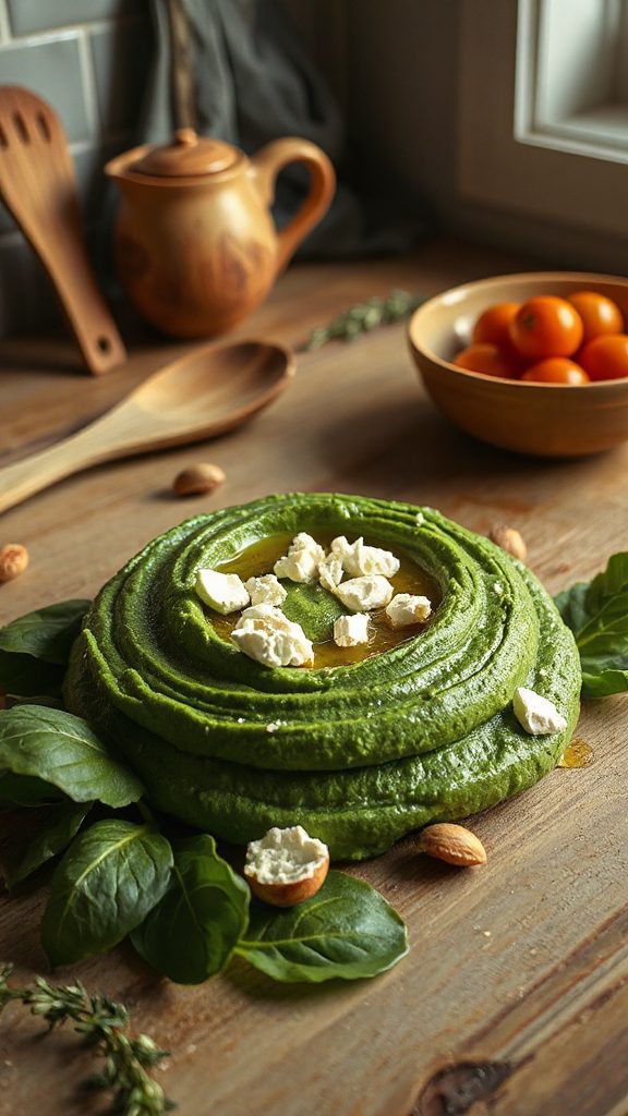 spinach feta puree recipe