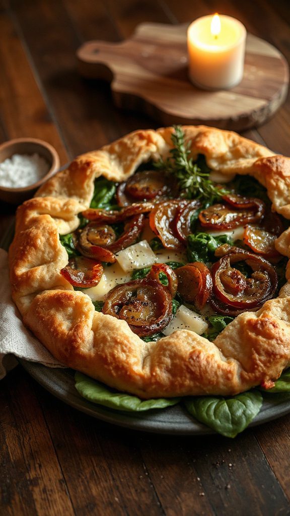 spinach gruy re onion galette