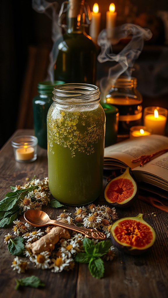 spooktacular green tea kombucha