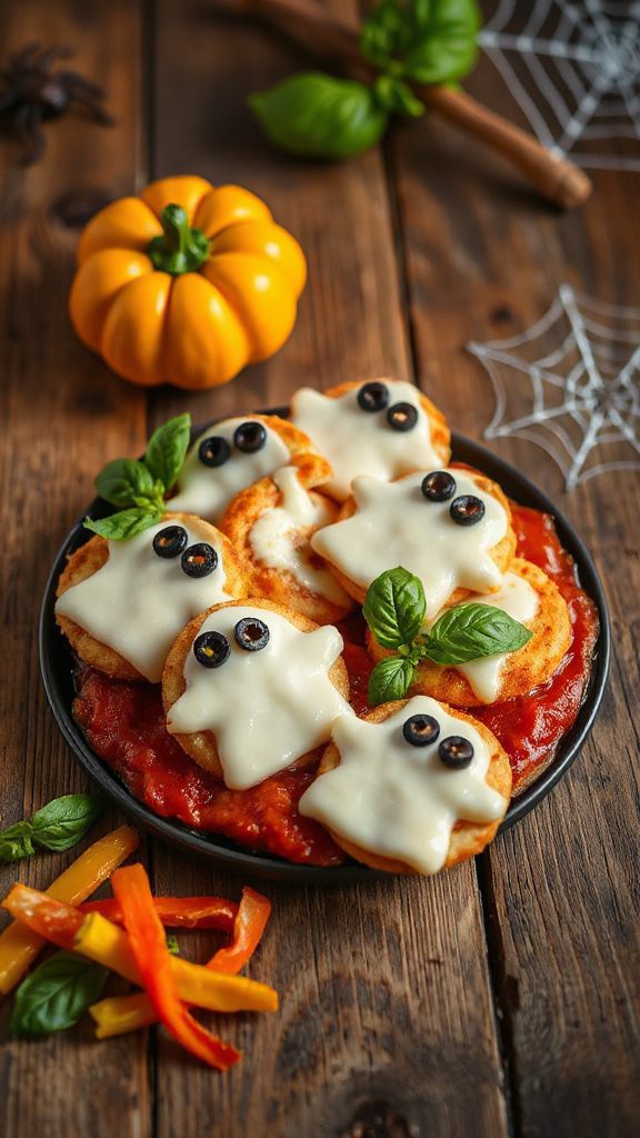 spooktacular halloween pizza bites