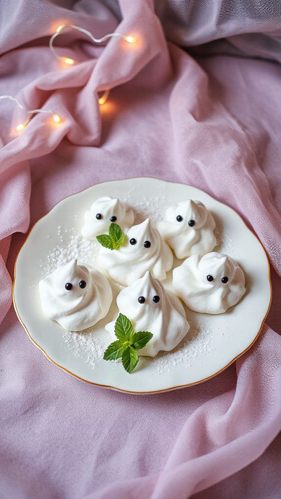 spooky airy meringue treats