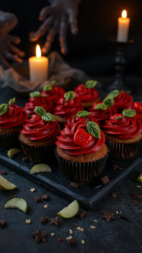 spooky apple flavored cupcakes