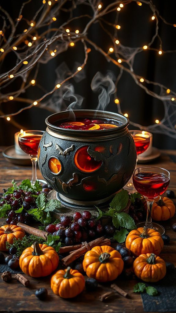 spooky autumnal alcoholic punch