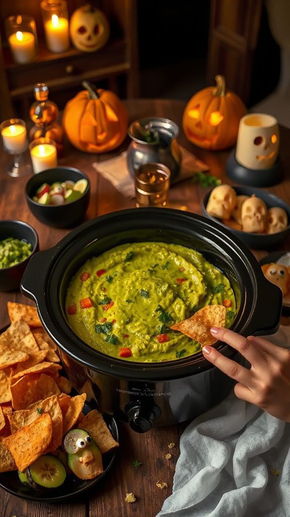 spooky avocado dip recipe