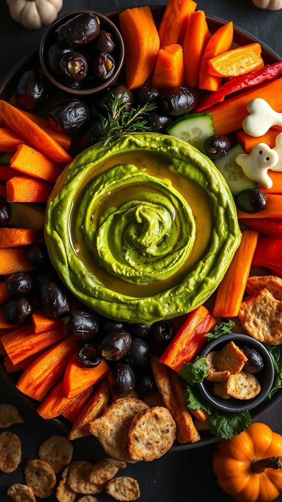 spooky avocado dip recipe