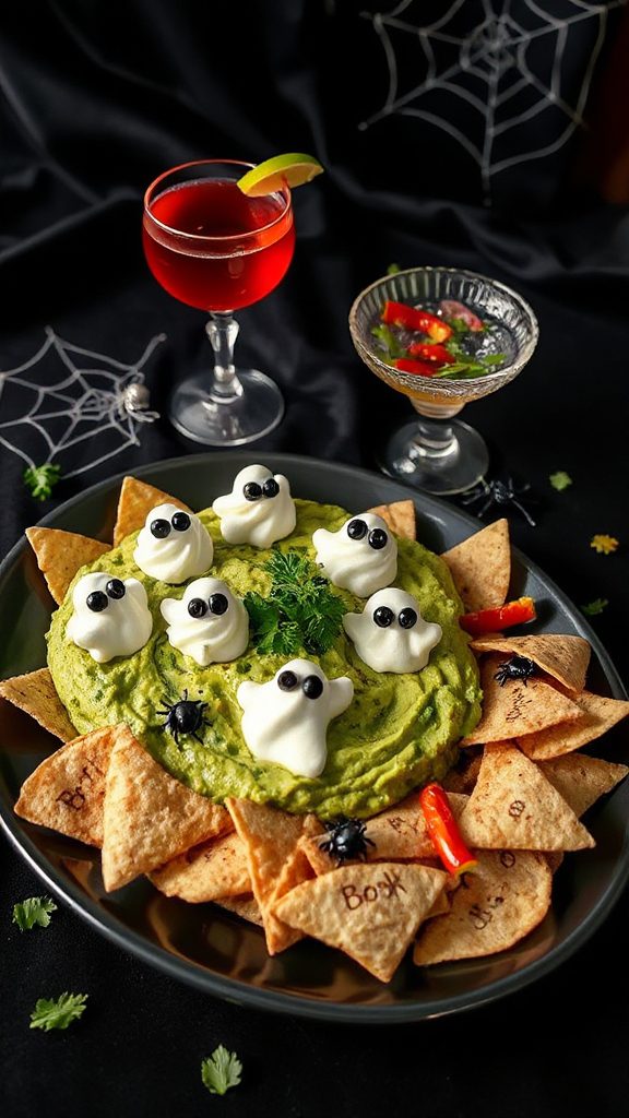 spooky avocado dip recipe