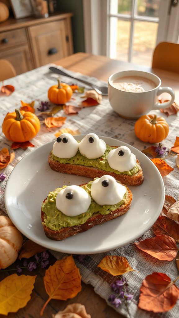 spooky avocado toast recipe