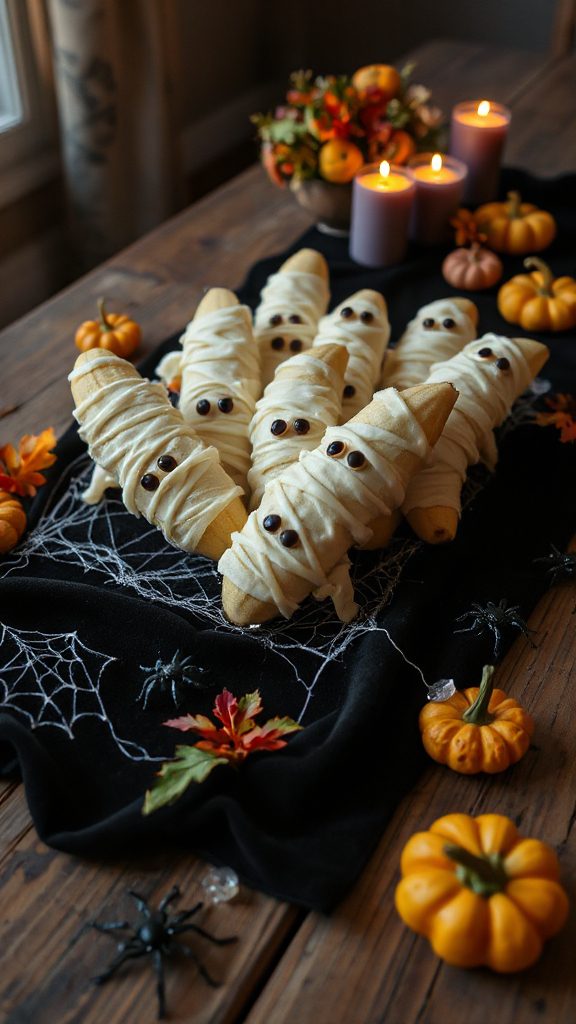 spooky banana mummy treats