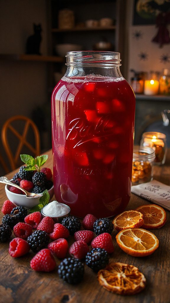 spooky berry kombucha recipe