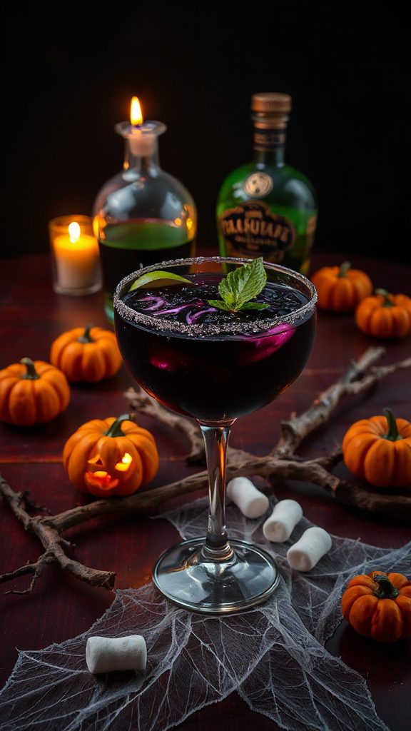 spooky black magic margarita