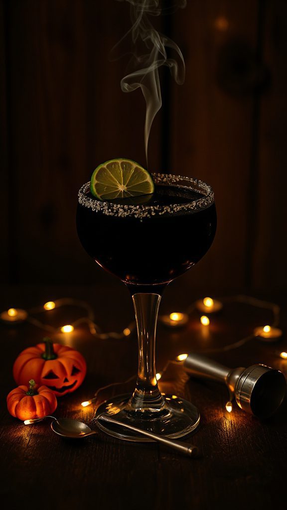 spooky black magic margarita