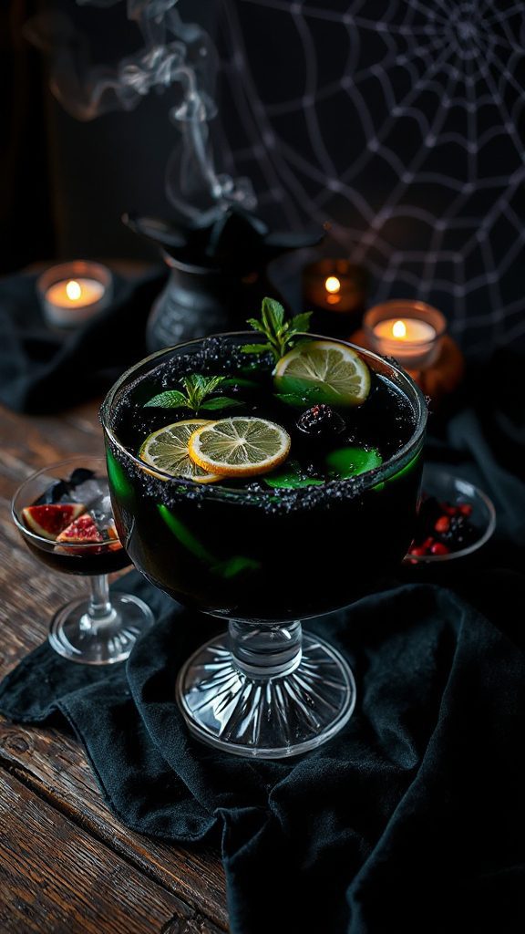 spooky black magic margarita