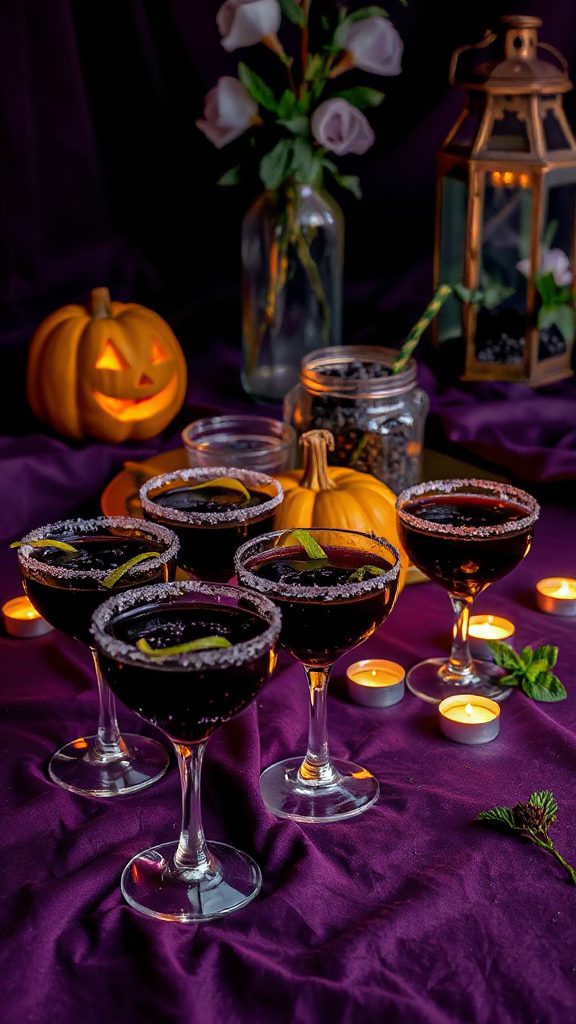 spooky black margarita recipe