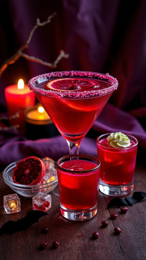 spooky blood orange margarita