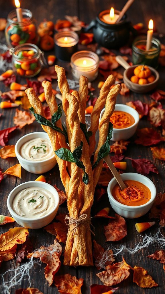 spooky breadsticks for halloween