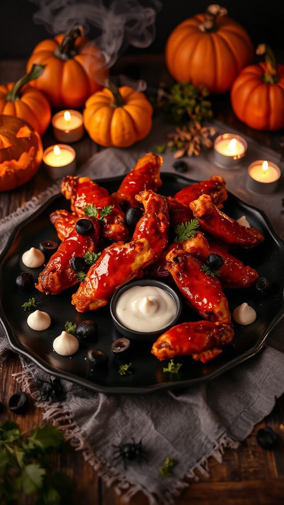 spooky buffalo chicken wings