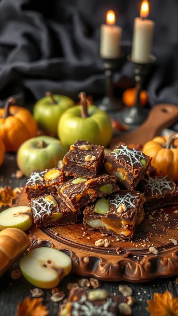 spooky caramel apple fudge