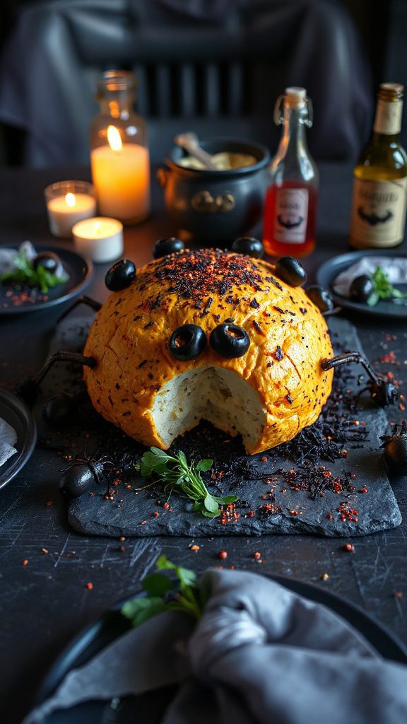 spooky cheeseball appetizer recipe