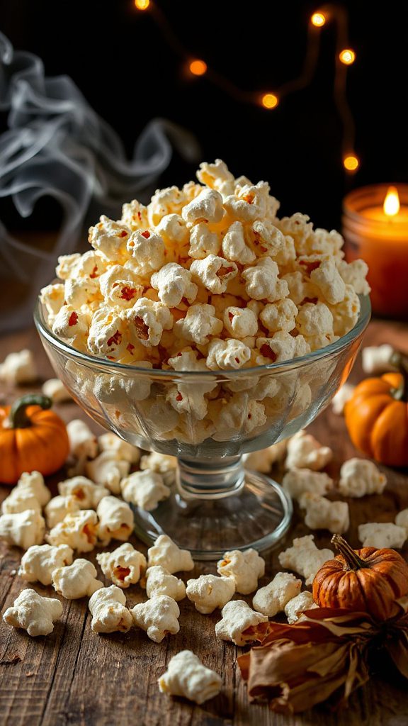 spooky cheesy popcorn delight