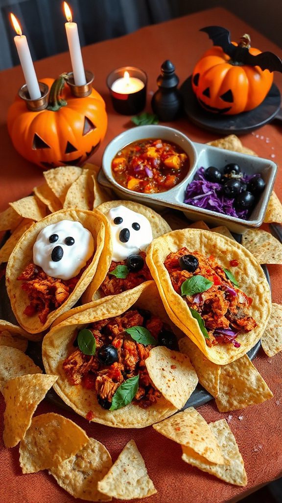 spooky chicken taco delight