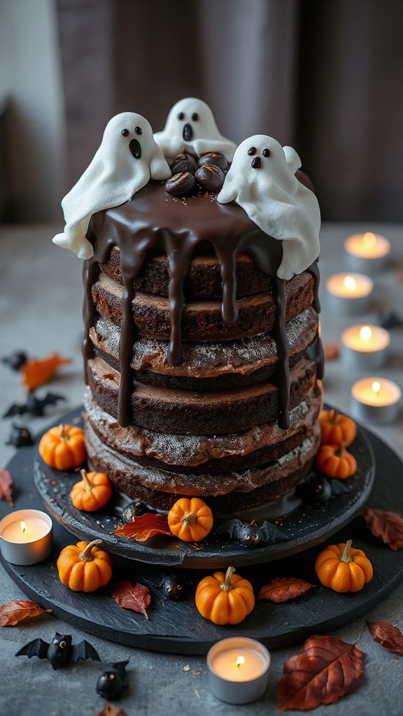 spooky chocolate cake delight