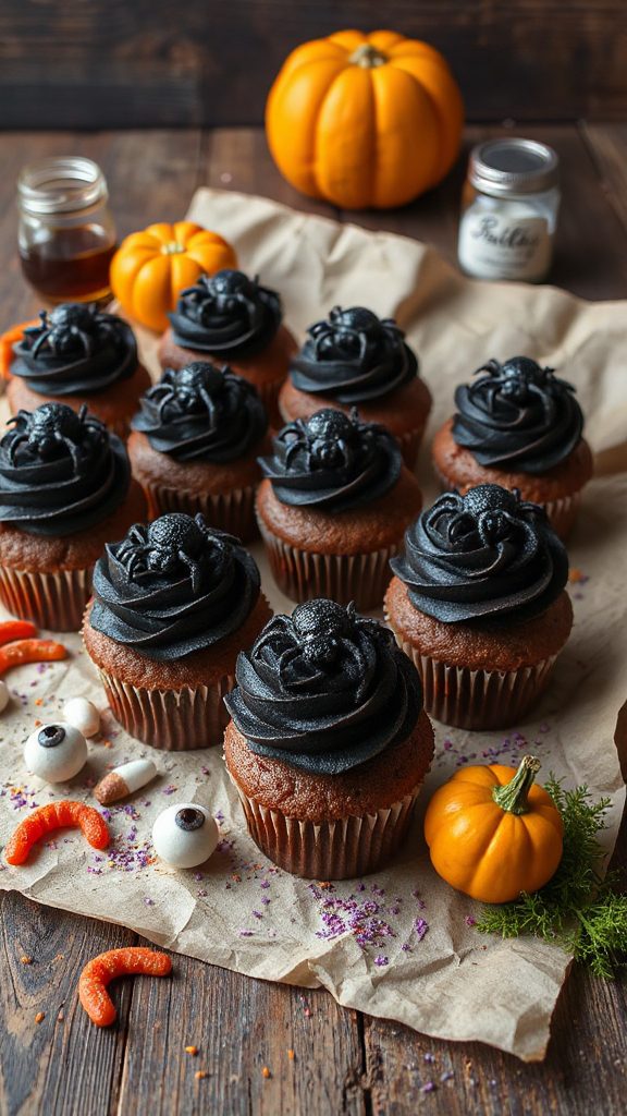 spooky chocolate cupcakes delight