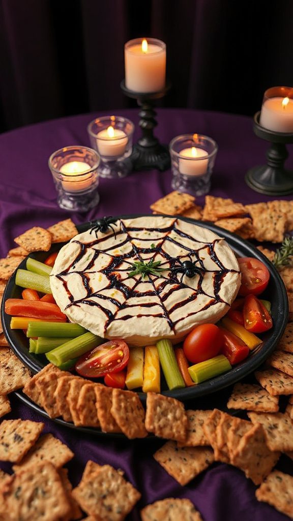 spooky creamy halloween dip