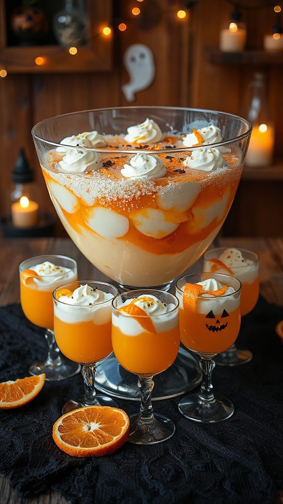 spooky creamy orange punch