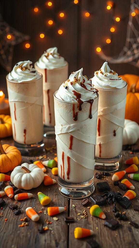 spooky dairy free milkshakes