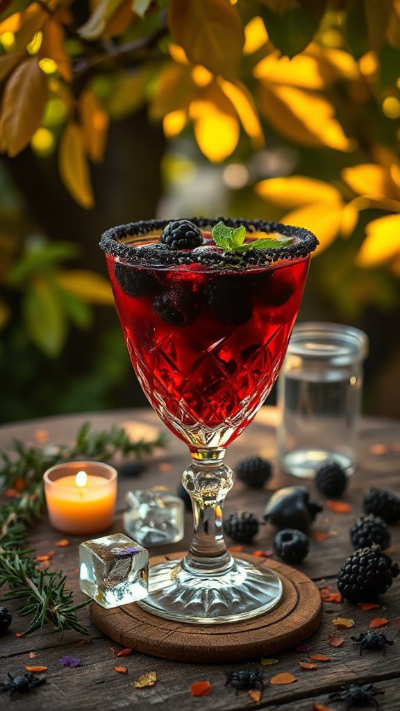 spooky delicious berry margarita