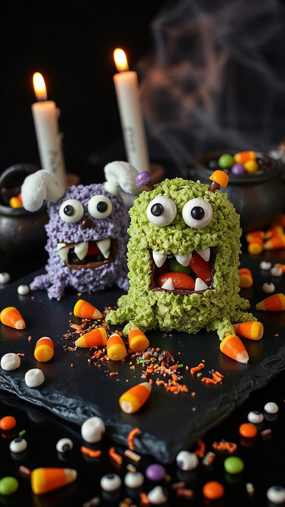 spooky edible monster treats