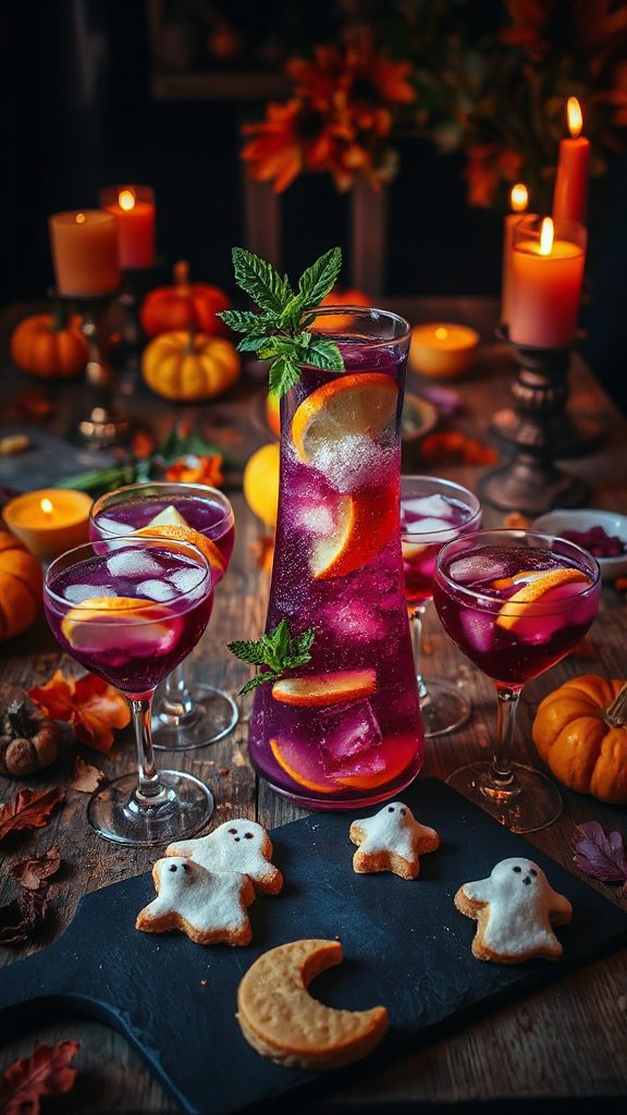 spooky effervescent halloween mocktail
