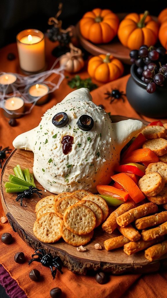 spooky flavorful cheese ball