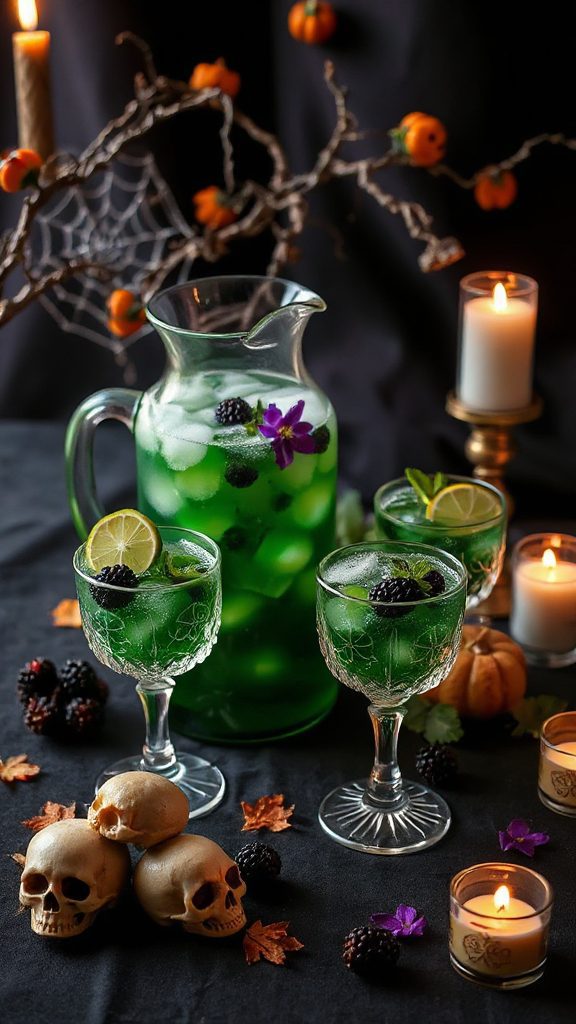 spooky fruity halloween cocktail