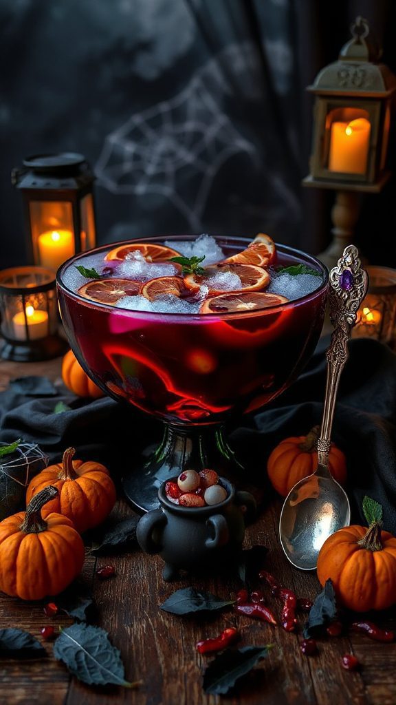 spooky fruity halloween punch