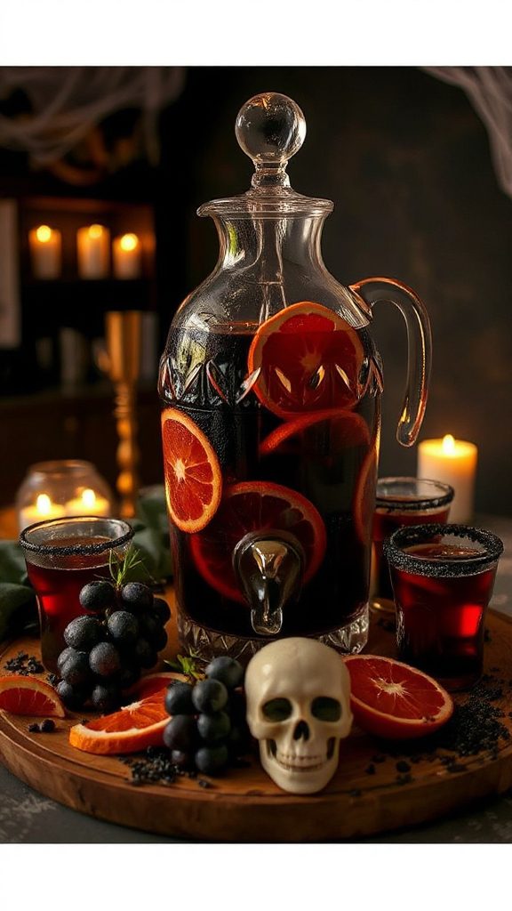 spooky fruity halloween sangria