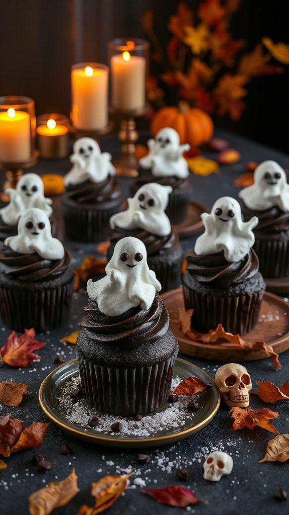 spooky ghost cupcakes recipe