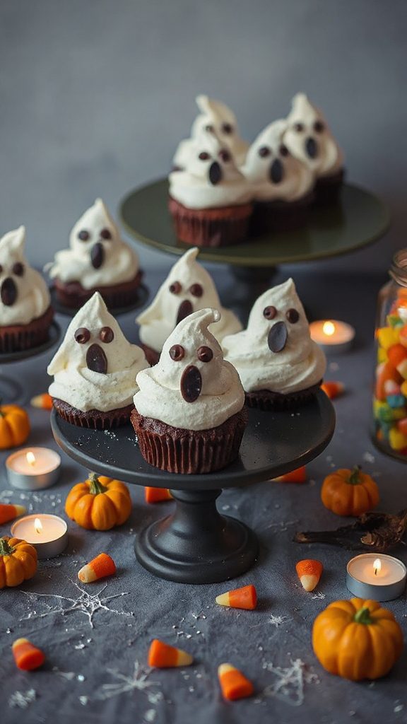 spooky ghost cupcakes recipe