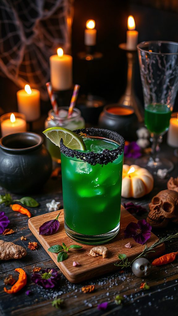 spooky green margarita delight