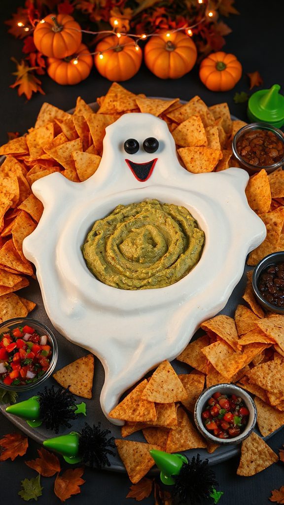 spooky guacamole halloween dish